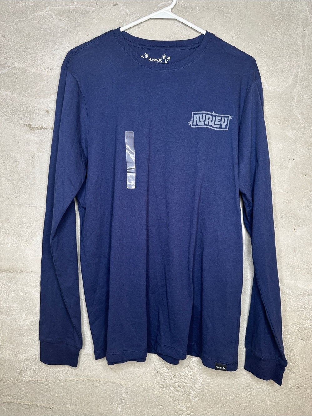 Hurley Island Vibes Long Sleeve Graphic T-Shirt Navy Men’s M NWT